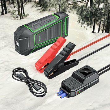 Автомобильное пусковое устройство бустер Hoco QS1 Portable Smart Car Jump Starter 10000mAh 1110-S1 фото