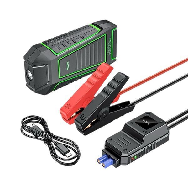 Автомобильное пусковое устройство бустер Hoco QS1 Portable Smart Car Jump Starter 10000mAh 1110-S1 фото