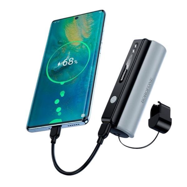 УМБ BOROFONE Power Bank with Flashlight and Cable BJ87 5000mAh | 1 Type-C, 2A 1121-87 фото
