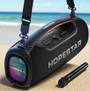 Bluetooth колонка HOPESTAR A60 100W с беспроводным микрофоном  116-60 фото