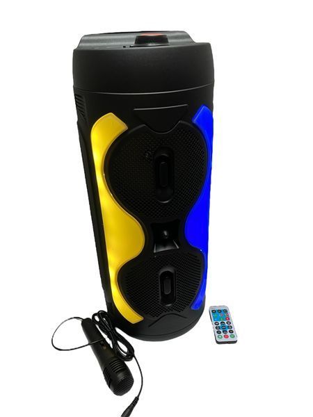 Колонка музична портативна Bluetooth ZQS6232, 20 w, FM-радіо, LED підсвітка, мікрофон 11144-6232 фото