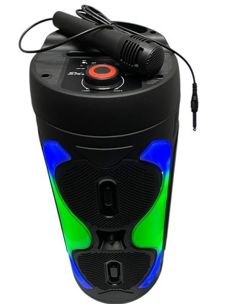 Колонка музична портативна Bluetooth ZQS6232, 20 w, FM-радіо, LED підсвітка, мікрофон 11144-6232 фото