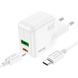 Адаптер мережевий HOCO 30w Type-C to Type-C Cable Lucky dual-port charger set C111A |1USB/1Type-C, 30W/3A, PD/QC| 11123-111 фото 3