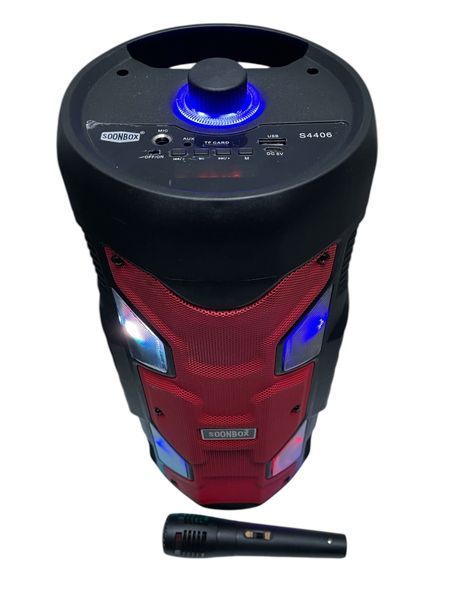 Портативна караоке колонка Bluetooth Soonbox S-4406 бездротова колонка 1110-4406 фото