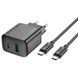 Адаптер мережевий 30w HOCO Type-C to Type-C cable Sunlight dual-port charger CS23A |1USB/1Type-C, 30W/3A, PD/QC| 11123-23 фото 3