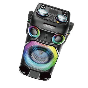 Автономна акустична караоке система колонка 260w TMG S884 (BT+2MIC+USB+FM+TWS) 11118-884 фото